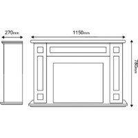 Электрокамин Art Flame Frida & Lorance Ivory/Dark Grey фото №3 — интернет-магазин Desire.md