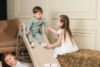 Tobogan copii Doloni 1400mm Beige/Green (0140/01ECO)  imaginea #5 — magazin online Desire.md