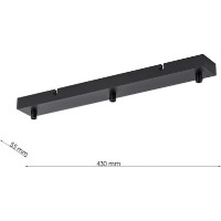 Металлическое основание для подвесных светильников Lampardi Thin LP764-L3BK фото №3 — интернет-магазин Desire.md