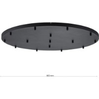 Металлическое основание для подвесных светильников Lampardi Thin LP764-R15BK фото №3 — интернет-магазин Desire.md