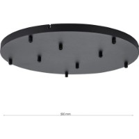 Металлическое основание для подвесных светильников Lampardi Thin LP764-R9BK фото №3 — интернет-магазин Desire.md