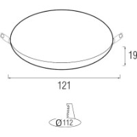 Встраиваемый светильник Horoz Stella 016-052-0016 фото №2 — интернет-магазин Desire.md