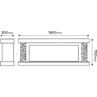 Șemineu electric Art Flame Galateea Maxi & Schubert 50 Beige/Black imaginea #3 — magazin online Desire.md
