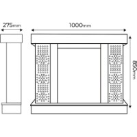 Șemineu electric Art Flame Galateea mini & Miriam Black imaginea #4 — magazin online Desire.md