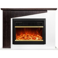 Электрокамин Art Flame Gaspar & Mars White/Dark Walnut фото №3 — интернет-магазин Desire.md