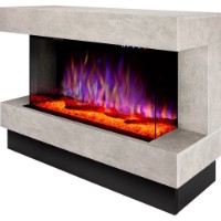 Электрокамин Art Flame Glow maxi & Haiti 40 Gray/Black