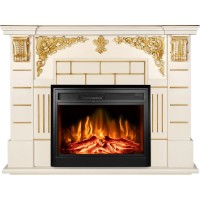 Șemineu electric Art Flame Imperial Silver & Carmen Ivory/Gold imaginea #3 — magazin online Desire.md