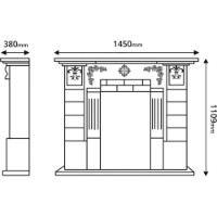 Șemineu electric Art Flame Imperial Silver & Carmen Ivory/Gold imaginea #2 — magazin online Desire.md