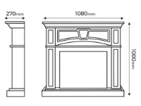 Șemineu electric Art Flame Laura & Tomas White imaginea #4 — magazin online Desire.md
