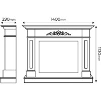 Șemineu electric Art Flame Luca & Richi White imaginea #3 — magazin online Desire.md