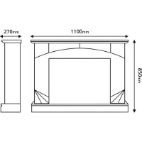 Șemineu electric Art Flame Madeira & Lorance Nut imaginea #4 — magazin online Desire.md