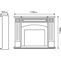 Șemineu electric Art Flame Magnolia & Mars Ivory/Dark Gray imaginea #2 — magazin online Desire.md