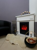 Șemineu electric Art Flame Marina colt white & Cristina imaginea #2 — magazin online Desire.md