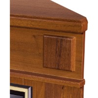 Șemineu electric Art Flame Marina colt nut & Gala silver imaginea #4 — magazin online Desire.md