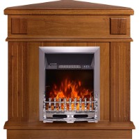 Șemineu electric Art Flame Marina colt nut & Galileo silver imaginea #2 — magazin online Desire.md