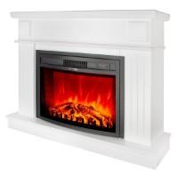 Șemineu electric Art Flame Marina maxi white & Zakynthos