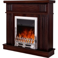 Șemineu electric Art Flame Marina nut & Galileo silver