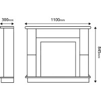 Șemineu electric Art Flame Maxim & Mars White imaginea #4 — magazin online Desire.md