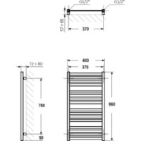 Uscător de prosoape Terma WGM01096040K916SX imaginea #3 — magazin online Desire.md