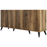Dulăpior Trendy Elegante 1604 Walnut/Black Marble 180x81x45cm GTR006305 imaginea #2 — magazin online Desire.md