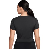 Tricou de dame Nike One Classic Twist Black/White, s.XS imaginea #3 — magazin online Desire.md