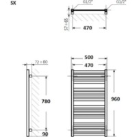 Uscător de prosoape Terma WGM01096050KHALSX imaginea #3 — magazin online Desire.md