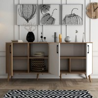 Тумба Trendy Exxen 1624 Oak/White 180x80x45cm GTR006310 фото №6 — интернет-магазин Desire.md