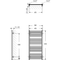 Uscător de prosoape Terma WGM01121050KMBCSX imaginea #3 — magazin online Desire.md