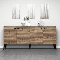 Тумба Trendy Lidia Walnut 182x82x41cm GTR001127