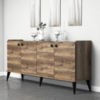 Тумба Trendy Lidia Walnut 182x82x41cm GTR001127 фото №2 — интернет-магазин Desire.md