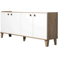 Dulăpior Trendy Sumer H3020 Oak/White 180x77.8x41cm GTR001128 imaginea #2 — magazin online Desire.md