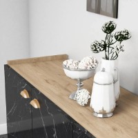 Dulăpior Trendy Sumer H3030 Oak/Black Marble 180x77.8x41cm GTR001129 imaginea #4 — magazin online Desire.md