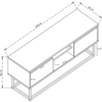 Comodă TV Trendy Belinda 140 140x50x40cm imaginea #5 — magazin online Desire.md