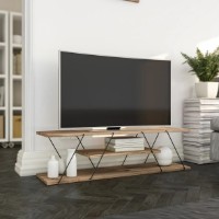 Comodă TV Trendy Canaz Black Walnut 120x33x30cm imaginea #1 — magazin online Desire.md