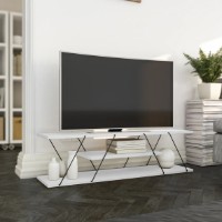 Comodă TV Trendy Canaz Black/White 120x33x30cm