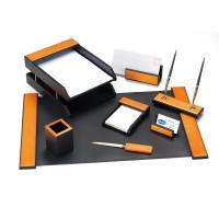 Set pentru birou Forofis 91786 8pcs Black/Light Brown