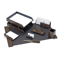 Set pentru birou Forofis 91787 8pcs Dark Brown