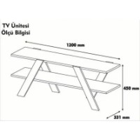 Comodă TV Trendy De baza 146 120x45x33cm imaginea #2 — magazin online Desire.md