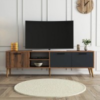 Comodă TV Trendy Exxen 1581 WalnutAntracit 180x53x35cm