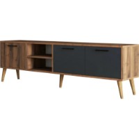 Comodă TV Trendy Exxen 1581 WalnutAntracit 180x53x35cm imaginea #6 — magazin online Desire.md