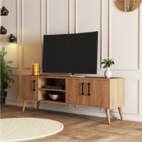 Comodă TV Trendy Exxen 1586 Oak 150x52x34cm imaginea #2 — magazin online Desire.md