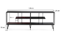 Comodă TV Trendy Eze Antracit 120x44x30cm imaginea #5 — magazin online Desire.md