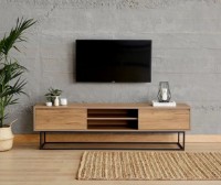 Comodă TV Trendy Laxus 180 Nuc Negru 180x50x40cm