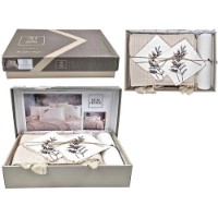 Lenjerie de pat Newhome Pike Bej (57065.4) imaginea #2 — magazin online Desire.md