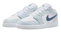 Кеды детские Nike Air Jordan 1 Low Big Kids White/Aura/Squadron Blue, s.37.5