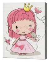 Tablou pe numere Art Gallery Premium Pink Haired Princess (CX4941)