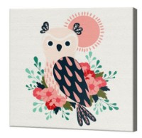 Картина по номерам Art Gallery Premium Pink Owl (BX2353)
