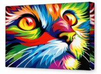 Картина по номерам Art Gallery Premium Rainbow Cat (CX3220)
