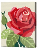 Картина по номерам Art Gallery Premium Scarlet Rose (CX3230)
