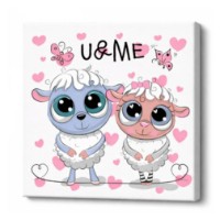 Картина по номерам Art Gallery Premium Sheeps (BX2235)